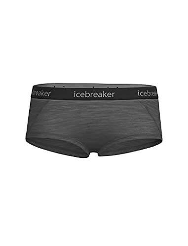 Icebreaker Merino Damen Sprite Hot Pants, Größe M, Gritstone Hthr von Icebreaker Merino