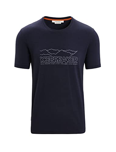Icebreaker Merino Herren Central Graphic T-Shirt T-Shirt Midnight Navy S von Icebreaker Merino