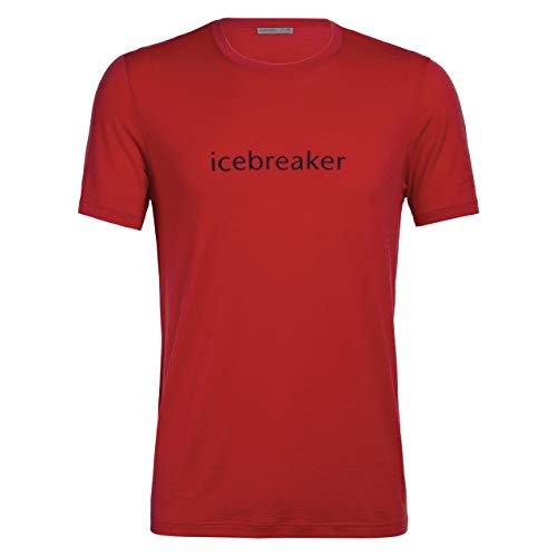 Icebreaker 150 Tech Lite Short Sleeve Crewe Wordmark Men - Outdoorshirt von Icebreaker