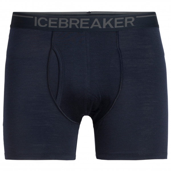Icebreaker - Anatomica Boxers with Fly - Merinounterwäsche Gr L;M;S;XL ;schwarz von Icebreaker