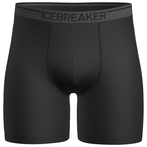 Icebreaker - Anatomica Long Boxers - Merinounterwäsche Gr M schwarz von Icebreaker