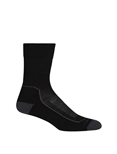 Icebreaker Damen Hike+ Light Crew Socken, Schwarz, Small von Icebreaker