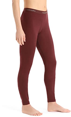 Icebreaker Damen Women's 200 Oasis Leggings Merinounterwäsche Rot M von Icebreaker