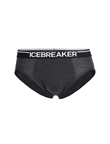 Icebreaker Herren Merino Wolle Anatomica Unterhose - 175 Ultraleichtes Material - Jet Heather, XXL von Icebreaker