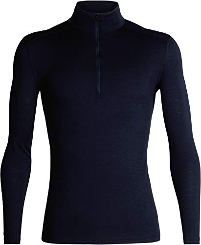 Icebreaker Herren Funktionsshirt 200 Oasis LS Half Zip, Midnight Navy, XXL, 104367401XXL von Icebreaker