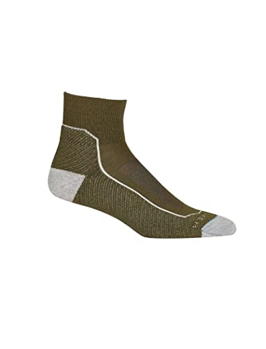 Icebreaker Merino Damen Hike+ leichte Mini-Socken, Loden Green/Black/Gristone Heather, Small von Icebreaker