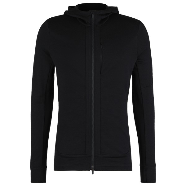 Icebreaker - Quantum III L/S Zip Hood - Merinojacke Gr S;XL schwarz von Icebreaker