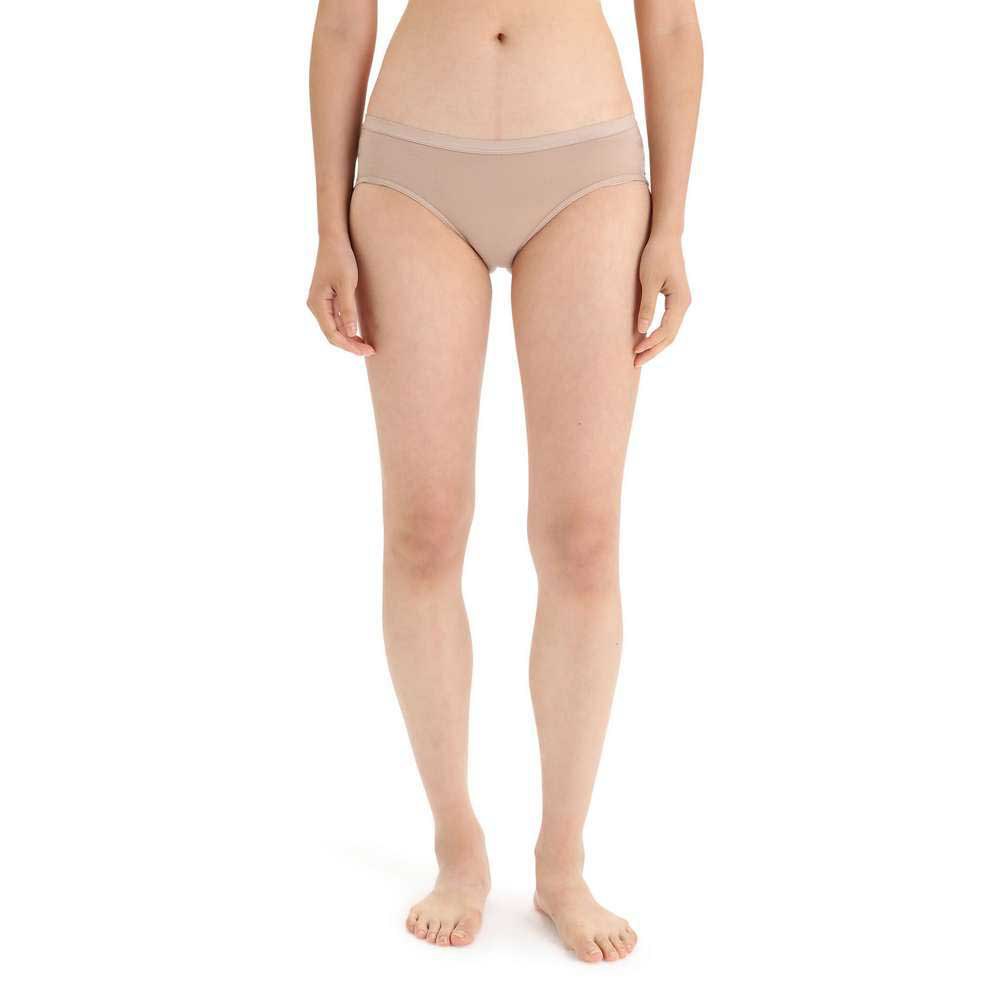 Icebreaker Siren Hipkini Bikini Bottom Beige M Frau von Icebreaker