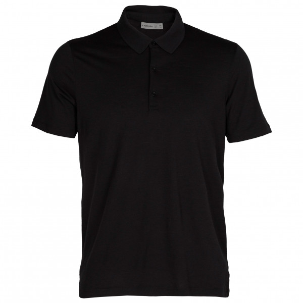 Icebreaker - Tech Lite II S/S Polo - Merinoshirt Gr XS schwarz von Icebreaker