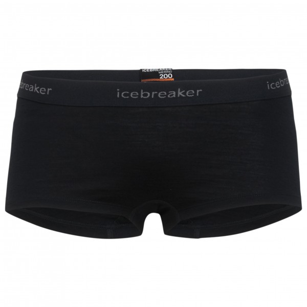 Icebreaker - Women's 200 Oasis Boy Shorts - Merinounterwäsche Gr S schwarz von Icebreaker