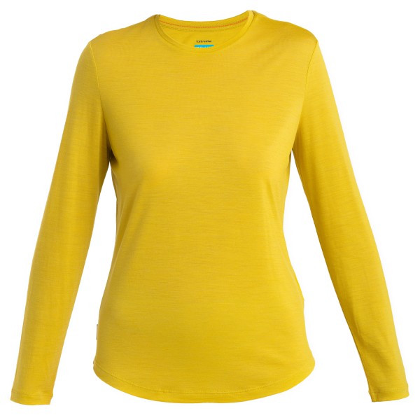 Icebreaker - Women's Merino 125 Cool-Lite Sphere III L/S Tee - Merinoshirt Gr S gelb von Icebreaker