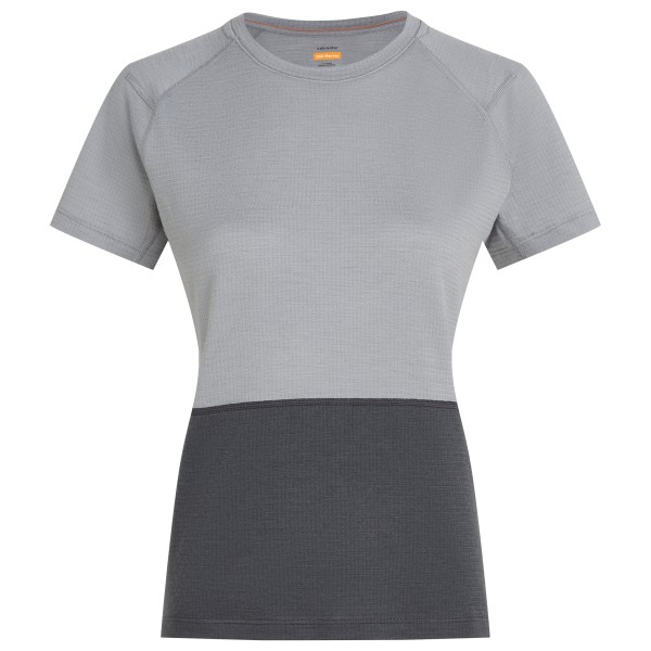 Icebreaker - Women's Merino 200 Waffle Elevation S/S Tee - Merinoshirt Gr XL grau von Icebreaker
