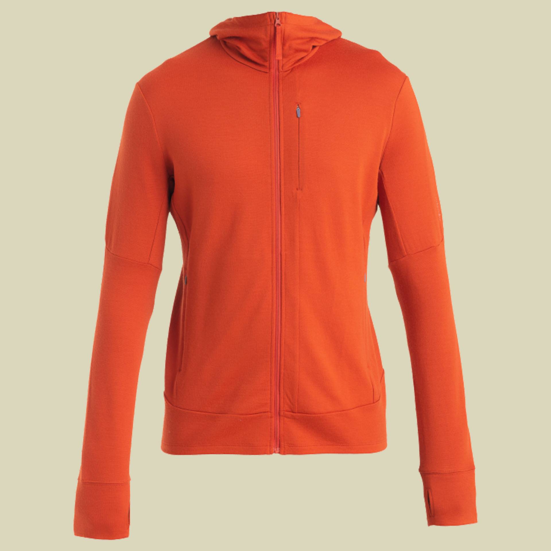 Merino 260 Quantum IV LS Zip Hoodie Men M rot - molten von Icebreaker