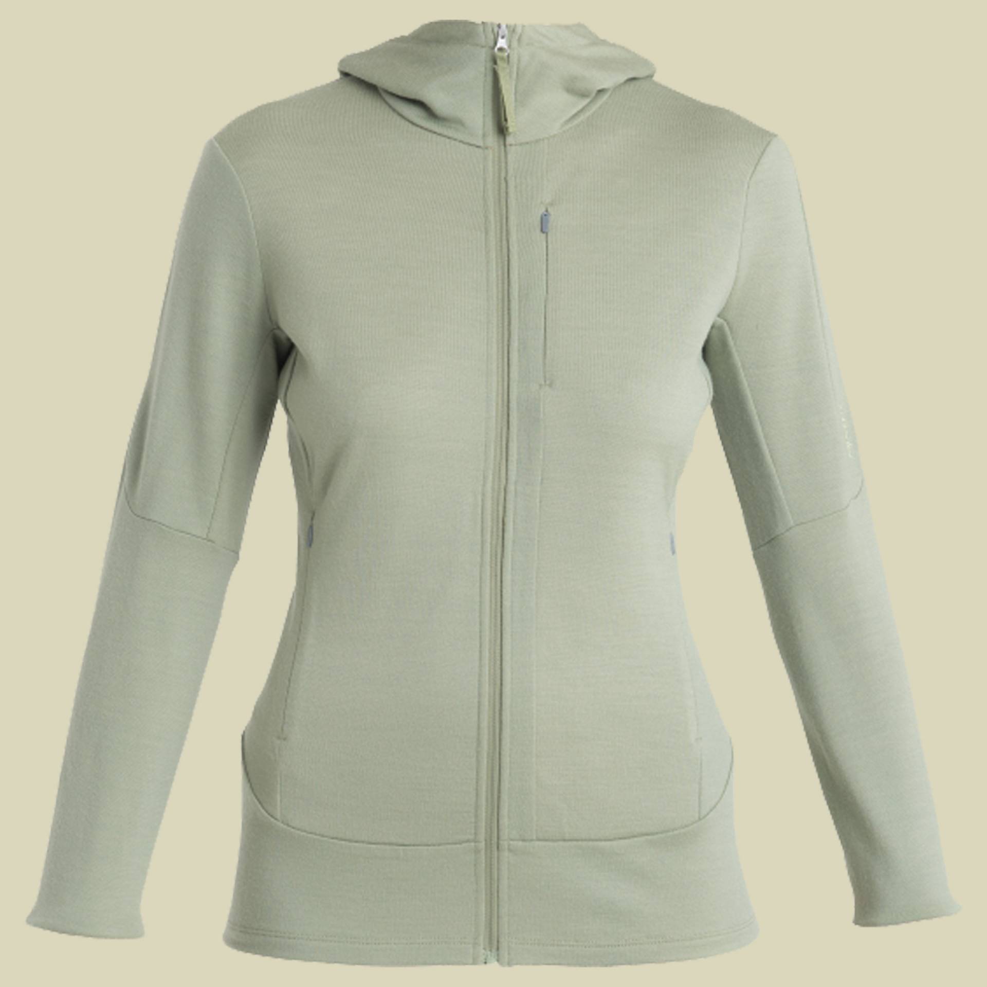 Merino 260 Quantum IV LS Zip Hoodie Women M grün - lichen von Icebreaker