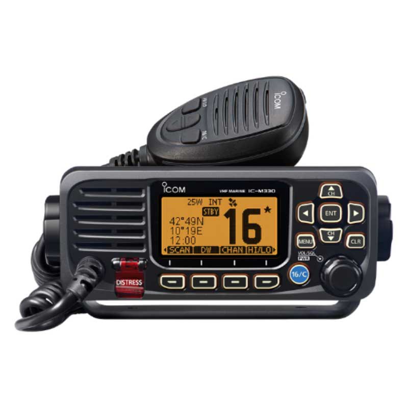 Icom Ipx7 25w Ic-m330ge Fixed Marine Vhf Radio Station Silber von Icom