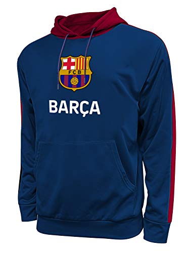 Icon Sports FC Barcelona Hoodie – Offizielles Herren-Sweatshirt, lässig, Barca World Soccer Club Active Training Top Pullover FCB45PH-N M von Icon Sports