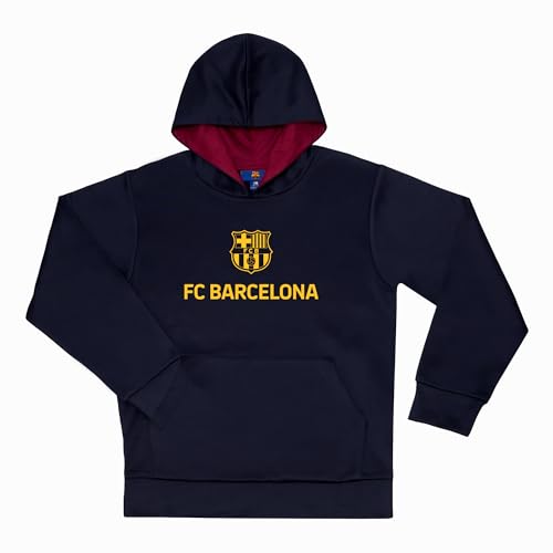 Icon Sports FC Barcelona Kapuzen-Sweatshirt für Jungen, offizielles Lizenzprodukt von Icon Sports