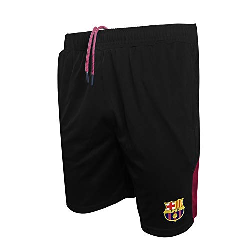 Icon Sports Herren-Fußball-Shorts, UEFA Champions League, Barcelona, Schwarz, Größe S von Icon Sports