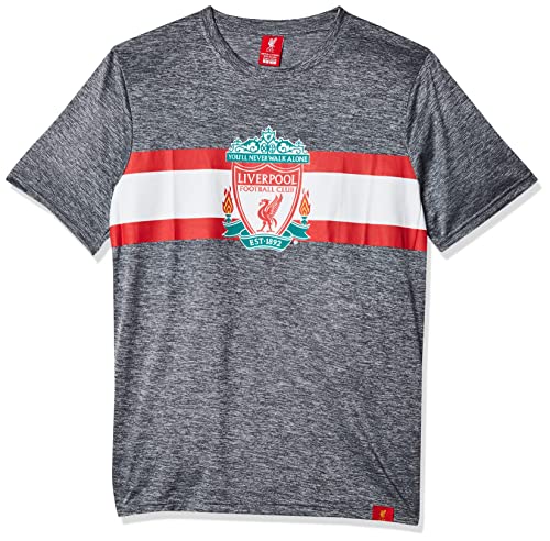 Icon Sports Herren Graphic Liverpool F.C. T-Shirt für Erwachsene, grau meliert, Small von Icon Sports