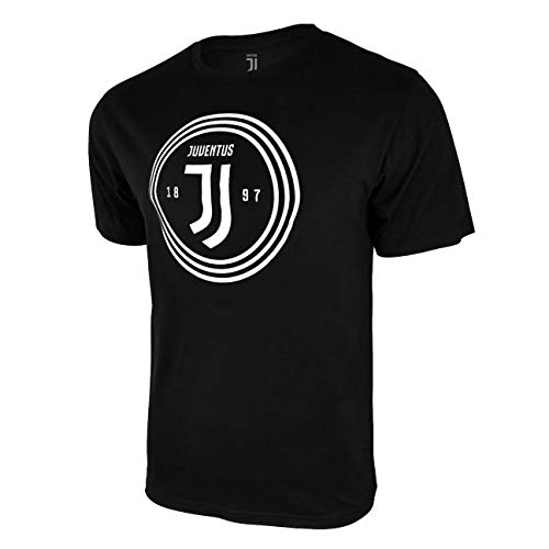 Icon Sports UEFA Champions League Fußball-Gründer, kurzärmeliges T-Shirt für Herren, Herren, schwarz, Small von Icon Sports