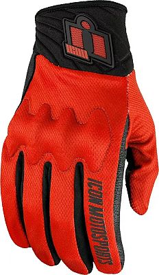 Icon Anthem 3, Handschuhe - Rot/Schwarz - XL von Icon