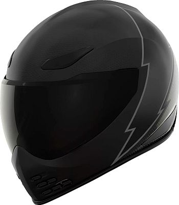 Icon Domain Slabtown, Integralhelm - Schwarz/Dunkelgrau/Carbon - L von Icon