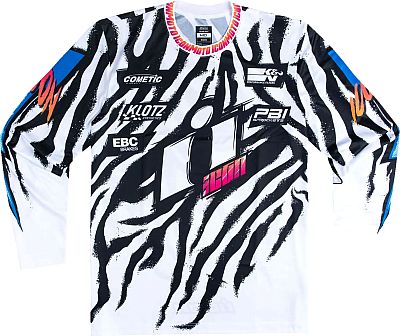 Icon Rad Dawn, Trikot - Weiß/Schwarz - L von Icon