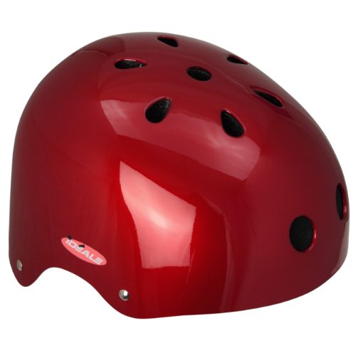 Monz Ideale Fahrradhelm, BMX- und Skaterhelm Gr. 54-58 cm, Farbe:Glanz/rot, Größe:56-58 von Ideale