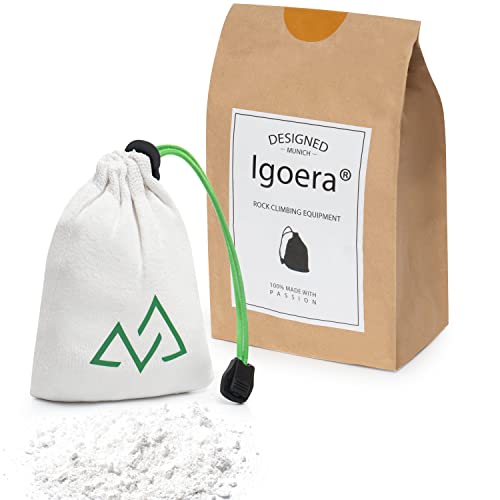 Igoera Original Premium Chalkball (56g) wiederbefüllbar | hochwertige Kreide und Magnesia zum Klettern, Bouldern, Gewichtheben, Cross Fit, Turnen sowie Pole Dance von Igoera