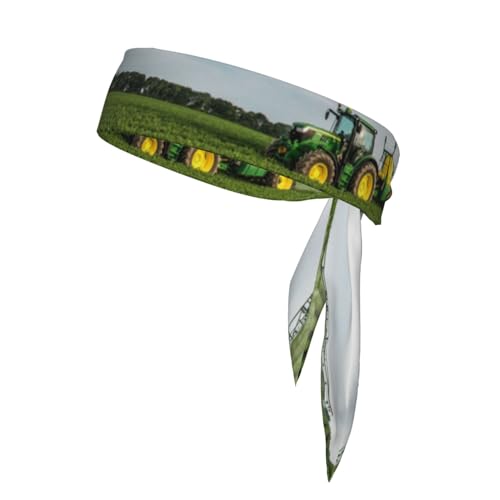 Traktor Bauernhof Sport Stirnband Head Tie Unisex Anti-Rutsch Fitness Haarband für Tennis, Radfahren, Yoga von IguaTu