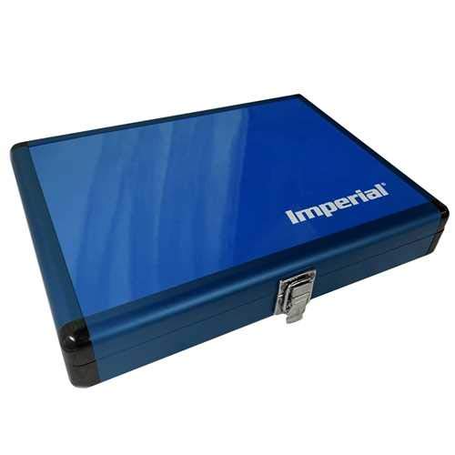 Imperial Aluminium Schlägerkoffer - Schlägerkoffer für Tischtennisschläger | TT-Spezial - Schütt Tischtennis | versch. Farbauswahl (Blau) von Imperial