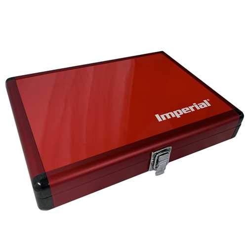Imperial Aluminium Schlägerkoffer - Schlägerkoffer für Tischtennisschläger | TT-Spezial - Schütt Tischtennis | versch. Farbauswahl (Rot) von Imperial