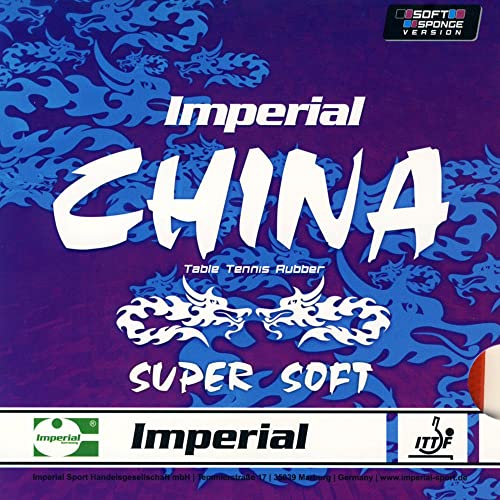 Imperial China Super Soft (1,0 mm - schwarz) | - China Tischtennis Belag | ITTF | TT-Spezial - Schütt Tischtennis von Imperial