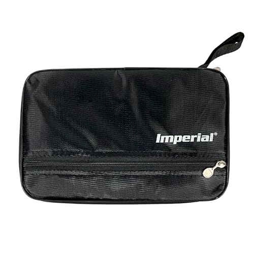 Imperial Tischtennis Schlägerhülle ITT-3 | Einzelschlägerhülle mit separater Fronttasche für Zubehör von Imperial