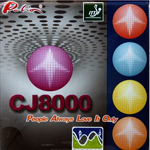 PALIO CJ 8000 Biotech (40°-42°) (2,1 mm - rot) | China Tischtennis Belag | ITTF | TT-Spezial - Schütt Tischtennis von Imperial