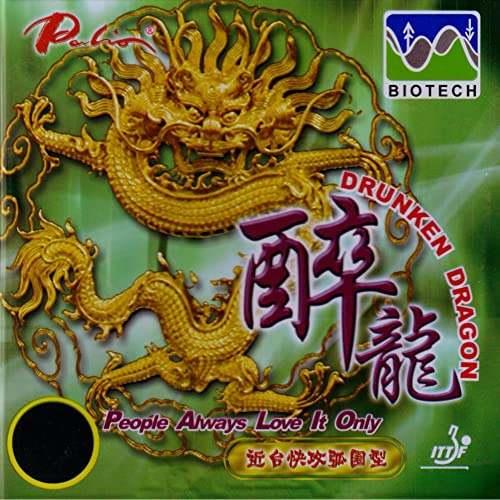 PALIO Drunken Dragon Biotech (2,0 mm - schwarz) | China Tischtennis Belag | ITTF | TT-Spezial - Schütt Tischtennis von Imperial
