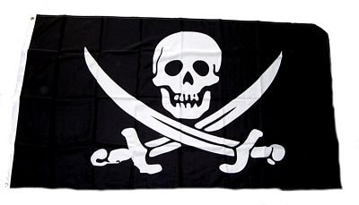 U24 Fahne Flagge Pirat Bootsflagge Premiumqualit/ät 40 x 60 cm