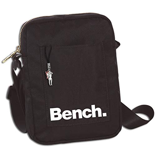 Bench stylische Mini Bag Twill Nylon Umhängetasche schwarz 14x19x5 OTI304S Nylon Umhängetasche von Imppac