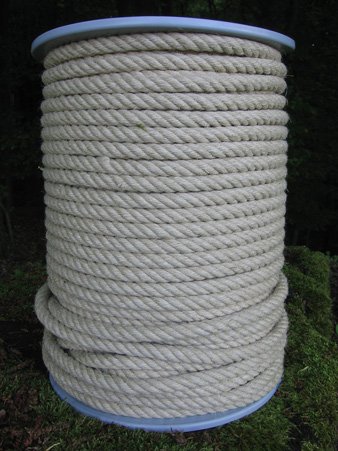 Hanfseil - Hanf-Seil Durchmesser 12 mm - 100 Meter auf Scheibenspule - 100% Naturhanf von Inconnu