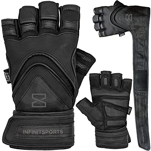 Infinitsports® - Fitness Handschuhe, Trainingshandschuhe Herren/Sporthandschuhe/Fitnesshandschuhe Mann/Sport Handschuhe mit Handgelenkschutz (M) von Infinitsports