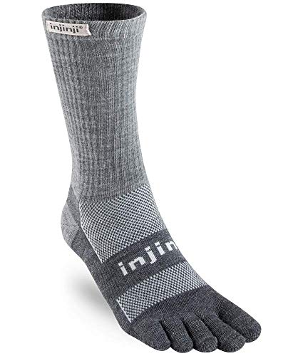 Injinji 2.0 Outdoor nuwool Midweight Crew Socken XL Charcoal/schwarz von Injinji