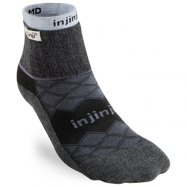 Injinji - Liner+Runner Mini-Crew - Laufsocken Gr L/XL;S/M bunt;grau von Injinji