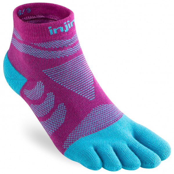 Injinji - Women's Run Technical Mini-Crew - Laufsocken Gr M/L;XS/S grau von Injinji