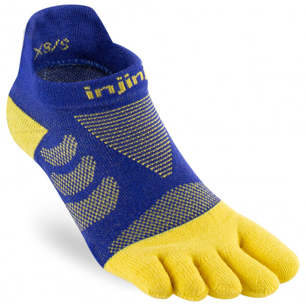 Injinji - Women's Run Technical No-Show - Laufsocken Gr M/L;XS/S grau von Injinji