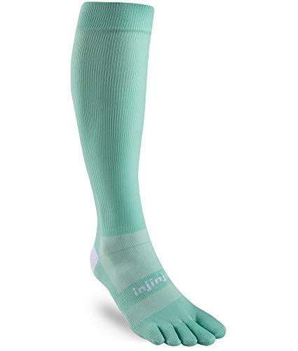 Injinji Compression Lightweight OTC Socken Damen blau Schuhgröße M/L | EU 40,5-44,5+ 2020 Laufsocken von Injinji