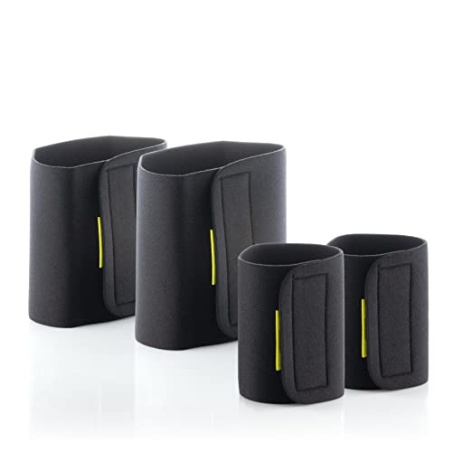 InnovaGoods Unisex Erwachsene V0101065 Sportbänder mit Sauna Effekt für Arme und Beine (4 Stück), Schwarz, Unitalla von InnovaGoods