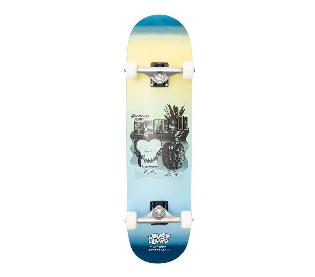 Inpeddo Skateboard Toast Hawaii 8.0" (montiert), für Einsteiger und Fortgeschrittene Skater:Innen von Inpeddo