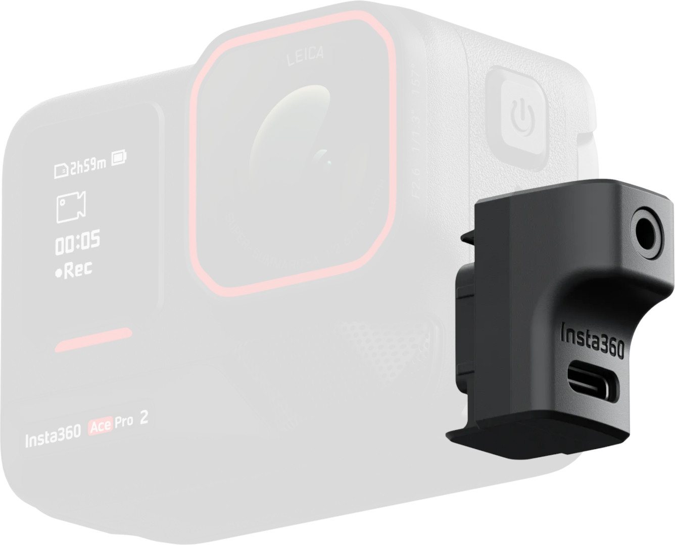 Insta360 Ace Series Mikrofonadapter Outdoor-Kamera (Wasserdicht) von Insta360