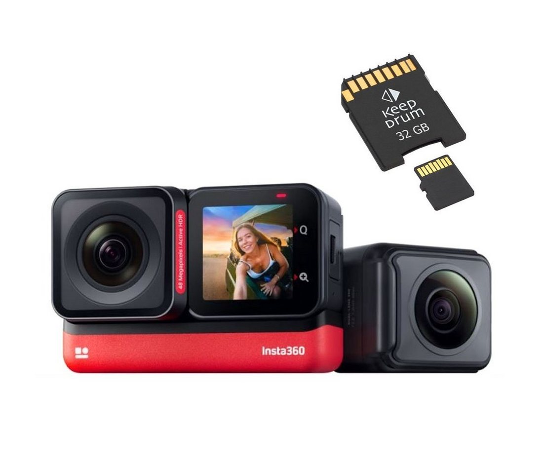 Insta360 Insta360 One RS Twin Actioncam mit Speicherkarte Action Cam von Insta360