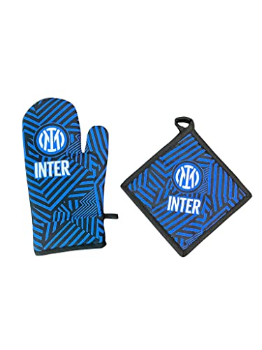 F.C.Inter | Ofenhandschuh + Topflappen | Grillset | Offizielles Produkt von Inter